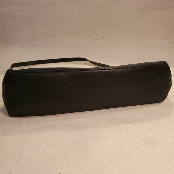 Maxx New York Handbag Black Leather Studded Clutch Purse Shoulder Bag - Picture 4 of 10